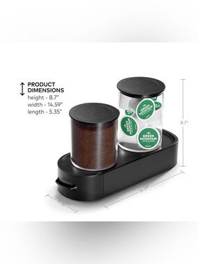 Keurig Black Dual Canister Coffee Station